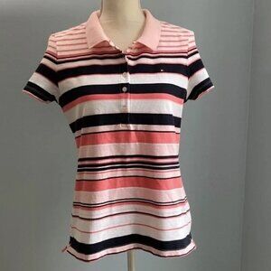 Tommy Hilfiger Multi-Stripe Polo - Women M